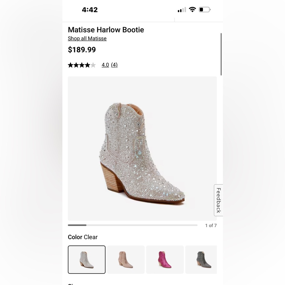 DINGO RHINESTONE BOOTS! Size 7.5, NEVER BEEN WORN - Picture 7 of 7